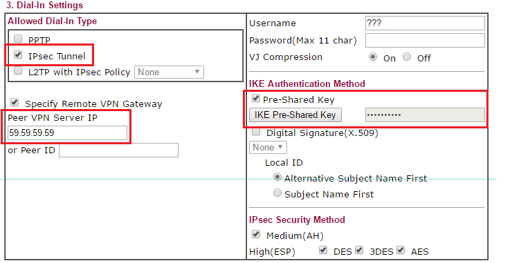 a screenshot of DrayOS VPN profile